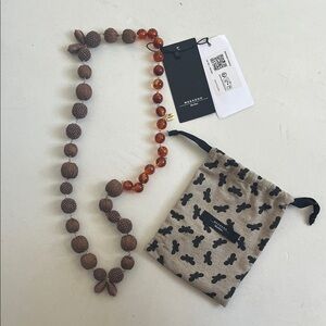 MaxMara Amber Beaded Necklace